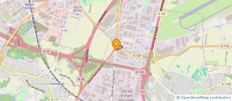 localisation de l'entreprise SCI AB GUEDDA à CHILLY-MAZARIN