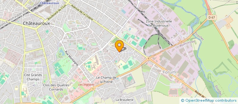 localisation de l'entreprise SCI AB IMMO 1  CHATEAUROUX