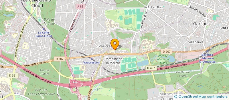 localisation de l'entreprise SCI AB IMMO à VAUCRESSON
