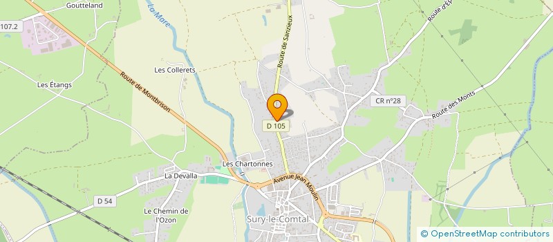 localisation de l'entreprise SCI AB IMMO  SURY-LE-COMTAL