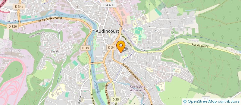 localisation de l'entreprise SCI AB IMMO  AUDINCOURT