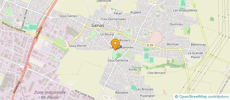 localisation de l'entreprise SCI AB IMMOBILIER  GENAS