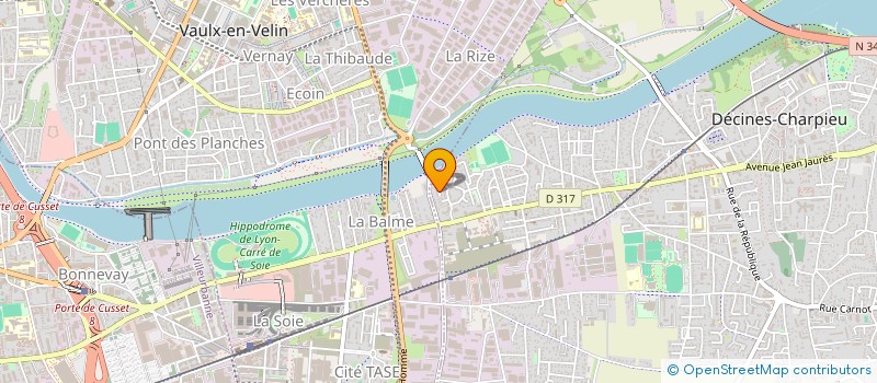 localisation de l'entreprise SCI AB IMMOBILIER  DECINES-CHARPIEU