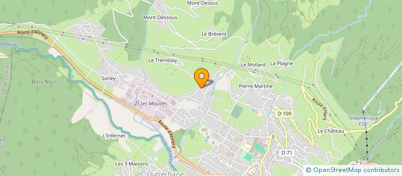 localisation de l'entreprise SCI AB IMMOBILIER  UGINE