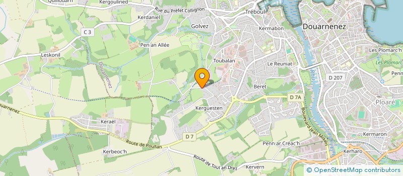 localisation de l'entreprise SCI AB-LOC  DOUARNENEZ