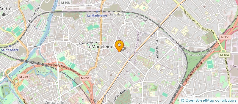 localisation de l'entreprise SCI AB MARGAUX à LA MADELEINE