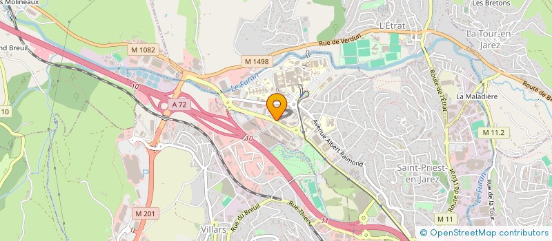 localisation de l'entreprise SCI AB OPTIQUE IMMOBILIER  SAINT-PRIEST-EN-JAREZ