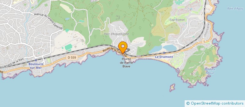 localisation de l'entreprise SCI AB REMERAND à SAINT-RAPHAEL