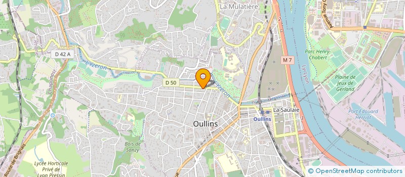 localisation de l'entreprise SCI AB SD  OULLINS-PIERRE-BENITE