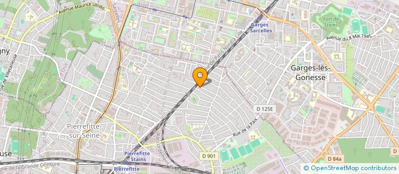 localisation de l'entreprise SCI AB.VM  STAINS