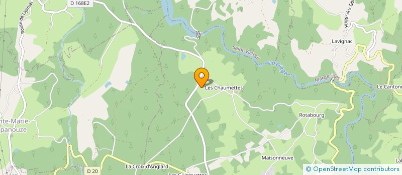 localisation de l'entreprise SCI AB19  NEUVIC