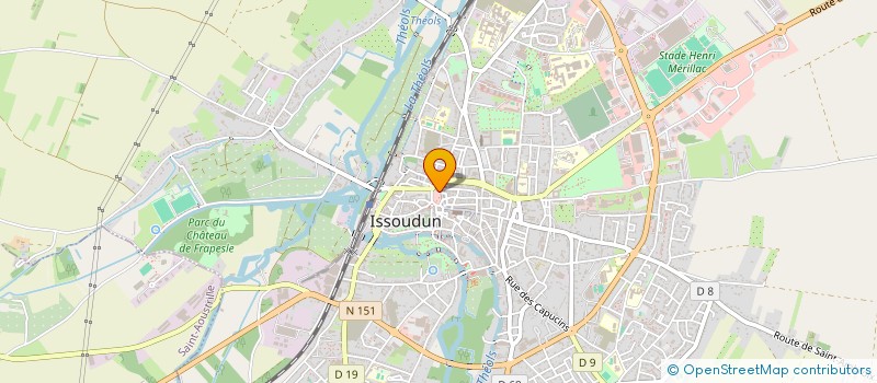 localisation de l'entreprise SCI AB2 à ISSOUDUN