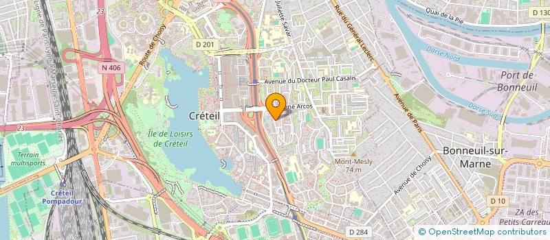 localisation de l'entreprise SCI AB2C à CRETEIL
