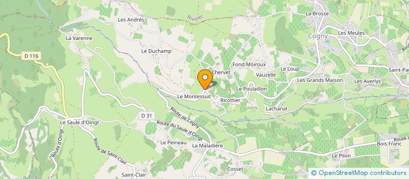 localisation de l'entreprise SCI AB2F  COGNY