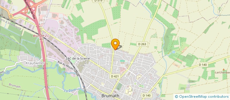 localisation de l'entreprise SCI AB2L  BRUMATH