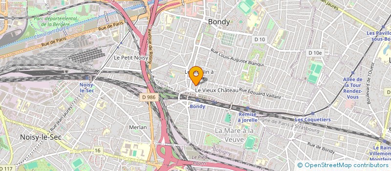 localisation de l'entreprise SCI AB2P  BONDY