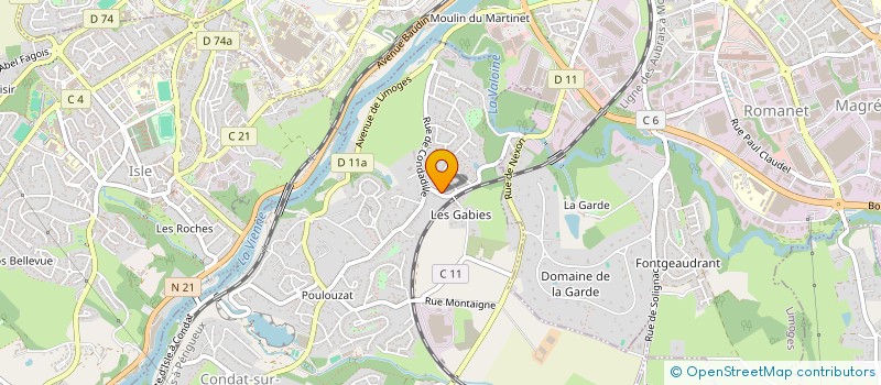 localisation de l'entreprise SCI AB94  CONDAT-SUR-VIENNE