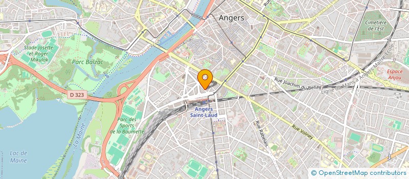 localisation de l'entreprise SCI ABA à ANGERS