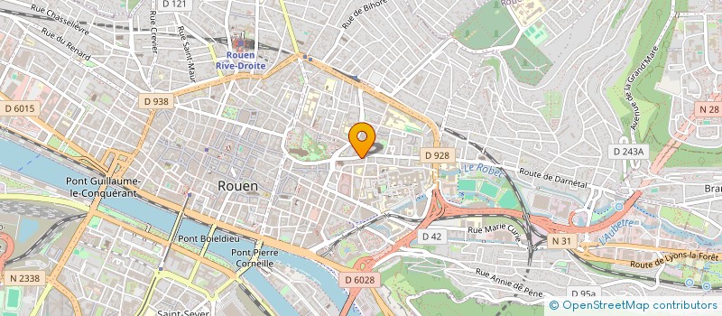 localisation de l'entreprise SCI ABA à ROUEN