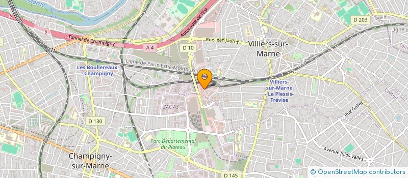 localisation de l'entreprise SCI ABA  VILLIERS-SUR-MARNE