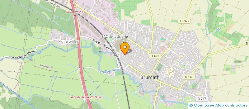 localisation de l'entreprise SCI ABA  BRUMATH