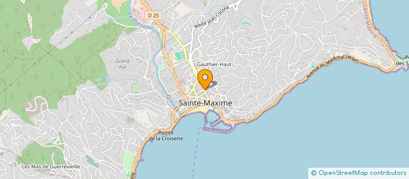 localisation de l'entreprise SCI ABA à SAINTE-MAXIME