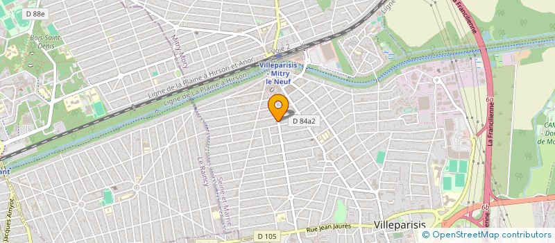 localisation de l'entreprise SCI ABA MINA  VILLEPARISIS