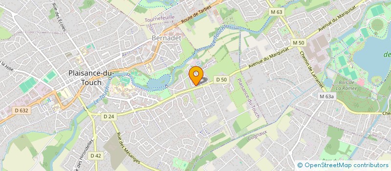 localisation de l'entreprise SCI ABA2208  PLAISANCE-DU-TOUCH