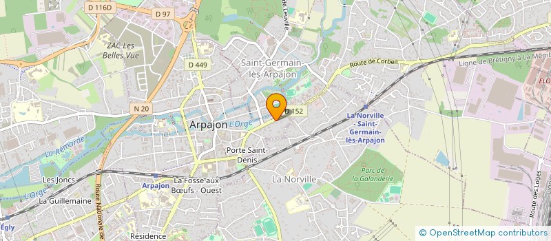 localisation de l'entreprise SCI ABAA  ARPAJON