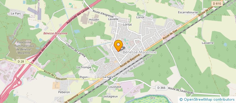 localisation de l'entreprise SCI ABAC  BENESSE-MAREMNE