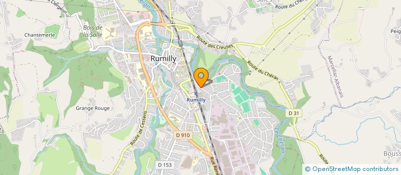 localisation de l'entreprise SCI ABAD à RUMILLY