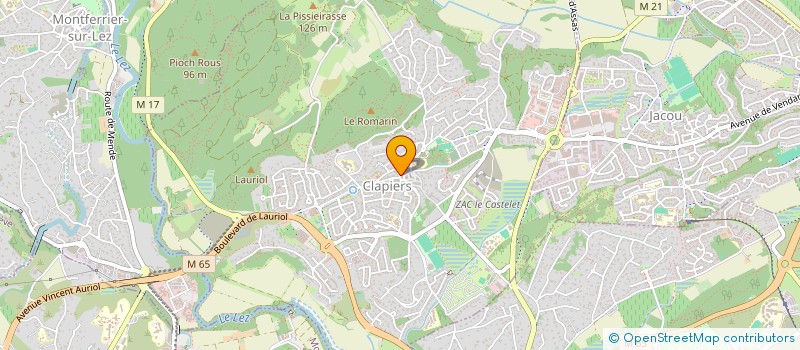 localisation de l'entreprise SCI ABADIE  CLAPIERS