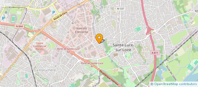 localisation de l'entreprise SCI ABAG  NANTES