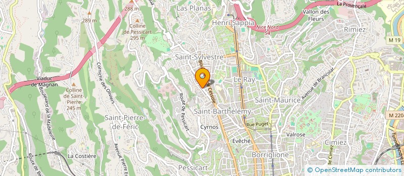 localisation de l'entreprise SCI ABAK à NICE