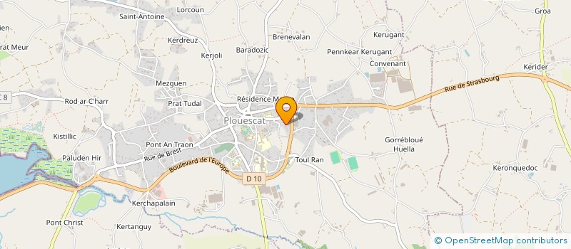 localisation de l'entreprise SCI ABALAIN  PLOUESCAT