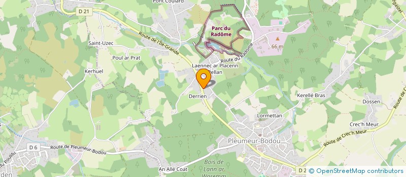 localisation de l'entreprise SCI ABALONE  PLEUMEUR-BODOU