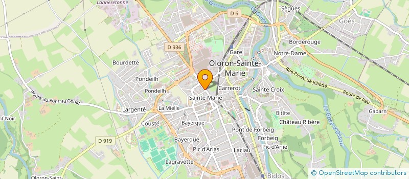 localisation de l'entreprise SCI ABARCALH  OLORON-SAINTE-MARIE