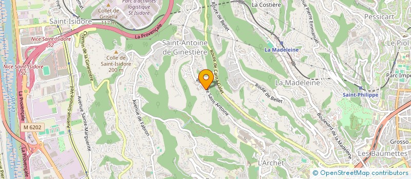 localisation de l'entreprise SCI ABAUSIMA à NICE