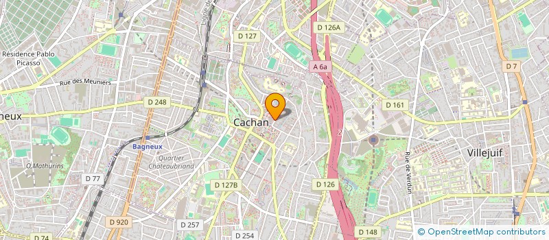 localisation de l'entreprise SCI ABB  CACHAN