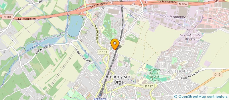 localisation de l'entreprise SCI ABB à BRETIGNY-SUR-ORGE