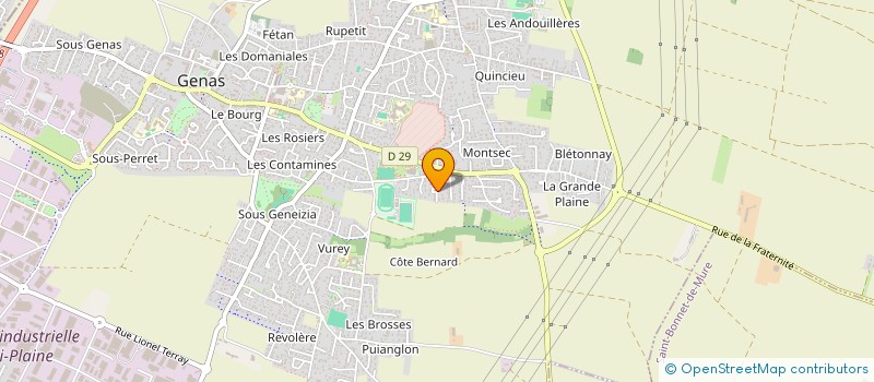 localisation de l'entreprise SCI ABB CONSEIL  GENAS