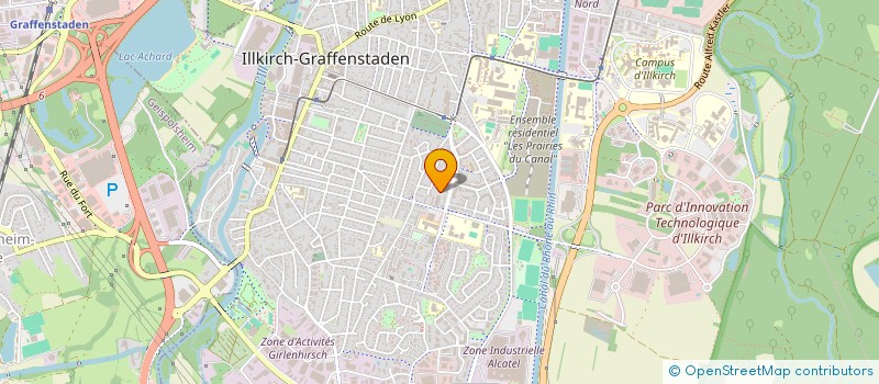 localisation de l'entreprise SCI ABBA  ILLKIRCH-GRAFFENSTADEN