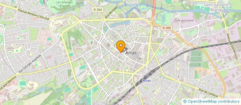 localisation de l'entreprise SCI ABBATIA à ARRAS