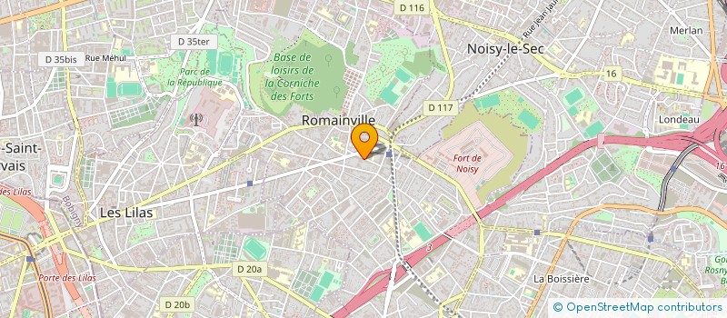 localisation de l'entreprise SCI ABBE BOURBON à ROMAINVILLE