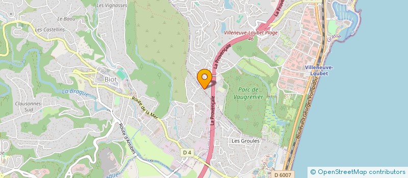localisation de l'entreprise SCI ABBEL  VILLENEUVE-LOUBET