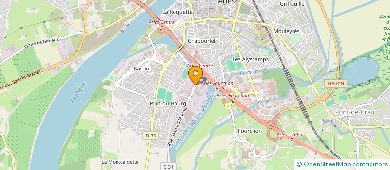 localisation de l'entreprise SCI ABBES à ARLES