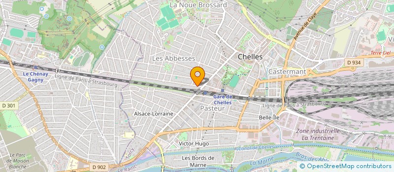 localisation de l'entreprise SCI ABBESSES  CHELLES