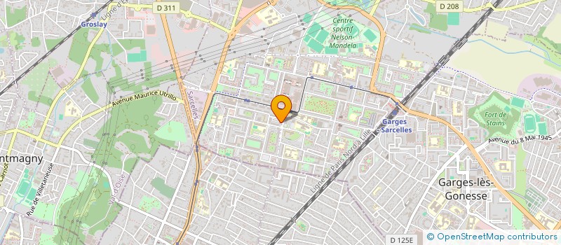 localisation de l'entreprise SCI ABBYNAYA à SARCELLES