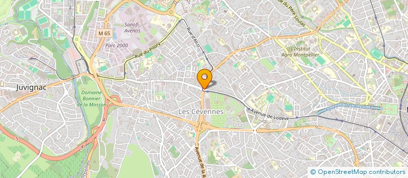 localisation de l'entreprise SCI ABC à MONTPELLIER