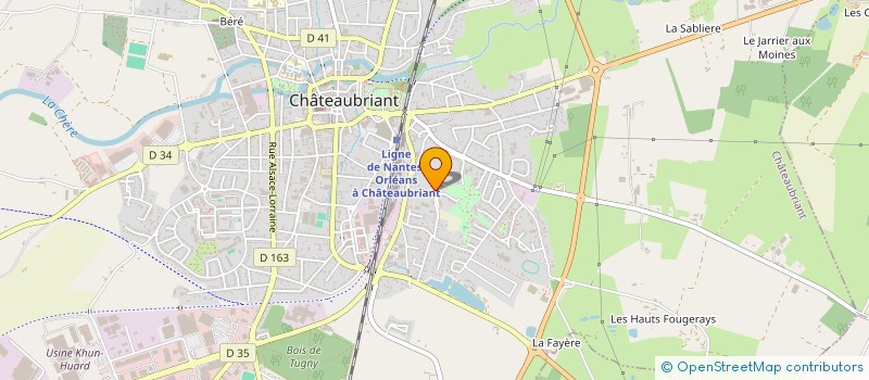 localisation de l'entreprise SCI ABC  CHATEAUBRIANT